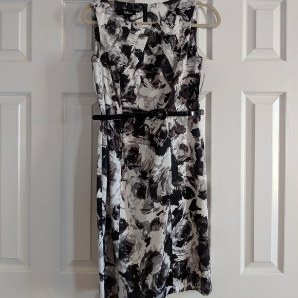 NWT Black and white floral sheath dress - Picture 1 of 4